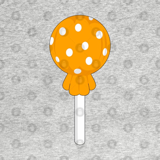 Yellow polka dot lollipop by MickeyEdwards